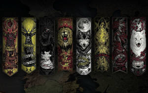 House Banner Of The Seven Kingdoms Of Westeros Wallpaper