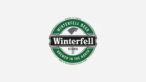 House Stark Winterfell Beer Logo Wallpaper
