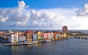 Houses At Curacao Caribbean Wallpaper