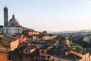 Houses In Siena Italy Wallpaper
