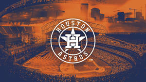 Houston Astros Monochrome Stadium Wallpaper