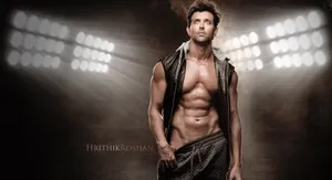 Hrithik Roshan Body Open Vest Studio Lights Wallpaper
