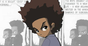 Huey Freeman Panel Boondocks Hd Wallpaper