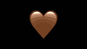 Huge Brown Heart Wallpaper