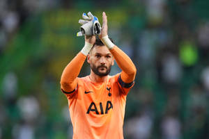 Hugo Lloris Hands Up Wallpaper