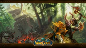 Humans And Orcs Wage War In World Of Warcraft Wallpaper