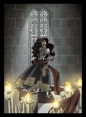 Hunchback Of Notre Dame Alarmed Esmeralda Wallpaper