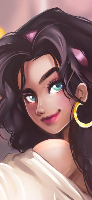 Hunchback Of Notre Dame Anime Esmeralda Wallpaper