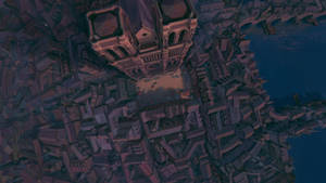 Hunchback Of Notre Dame Bird's Eye View Wallpaper