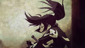 Hyakkimaru, The Main Protagonist Of Dororo, With His Swords And Armor Ready To Fight. Wallpaper