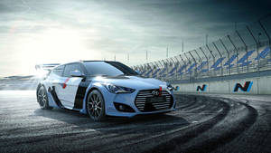 Hyundai Car Awesome Drift Wallpaper