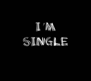 I Am Single Black Background Wallpaper