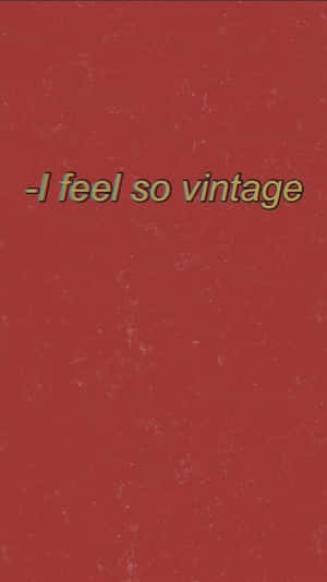 I Feel So Vintage - Cd Cover Wallpaper
