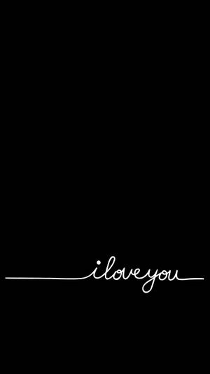 I Love You Cursive Wallpaper