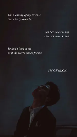 I'm Okay Ikon Lyrics Wallpaper