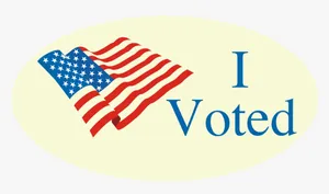 I Voted Election Wallpaper