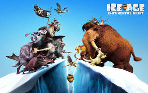 Ice Age Scrat Walnut Falling Wallpaper