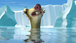 Ice Age Stuck On The Icy Water Wallpaper