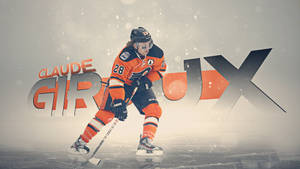 Ice Hockey Star - Claude Giroux In Action Wallpaper