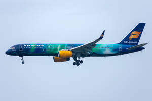 Icelandair Ocean Blue Airplane Wallpaper