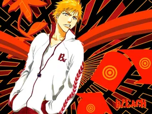 Ichigo Kurosaki White Jersey Jacket Wallpaper