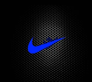 Iconic Blue Nike Logo Wallpaper