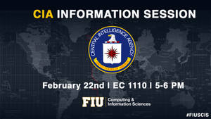 Iconic Cia Logo Against A Dark Background Wallpaper