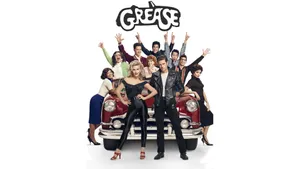 Iconic Poster Of The Grease Movie Remake Wallpaper