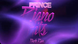 Iconic Purple Stave Of The Late Pop Icon, Prince Symbol Wallpaper