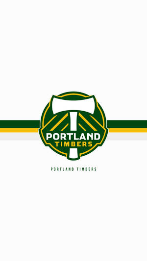 Iconic White Ax Logo Of The Portland Timbers Wallpaper