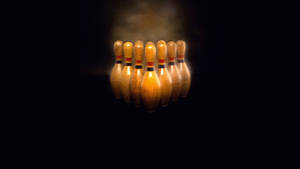 Illuminated Bowling Pins Wallpaper