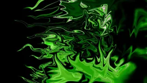 Illuminated By The Vibrant Colors Of Neon Green And Black, This Desktop Wallpaper Evokes Feelings Of Energy And Youth. Wallpaper