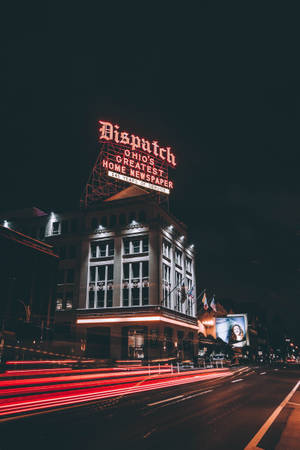 Illuminated City In Columbus, Ohio Wallpaper