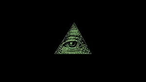 Illuminati Green Triangle Wallpaper