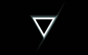 Illuminati Inverted White Triangle Wallpaper