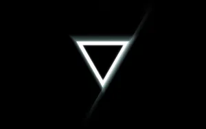 Illuminati Inverted White Triangle Wallpaper