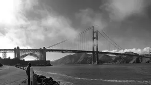 Illuminating San Francisco In Black And White Wallpaper