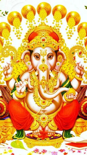 Illustration Of Ganesh Mobile Wallpaper