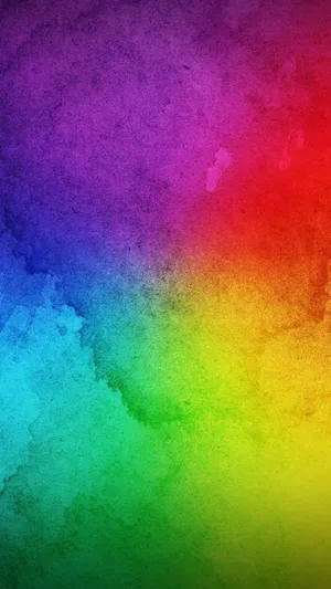 Image An Iphone X With A Vibrant Rainbow Display Wallpaper