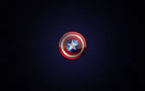 Image Bright Red, White And Blue Logo Of Captain America Wallpaper