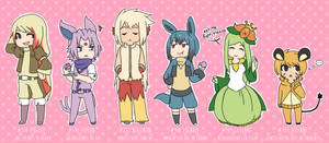 Image Humanoid Eevee Evolutions: A Unique Take On This Enduringly Popular Pokemon Wallpaper