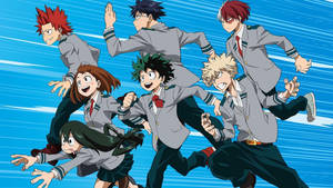 Image My Hero Academia Students Standing Together Wallpaper