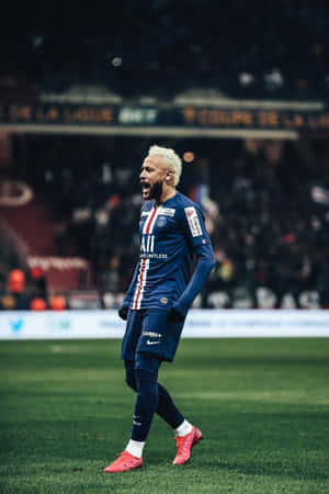 Image Neymar Focuses Intently On His Iphone. Wallpaper