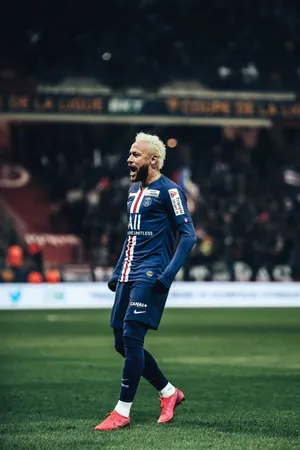 Image Neymar Focuses Intently On His Iphone. Wallpaper