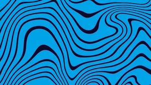 Image Pewdiepie In Blue Wavy Lines Wallpaper
