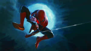 Image Spider Man Leaping Through The Air Wallpaper