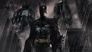 Image Superhero Batman Cementing His Position As Defender Of Gotham City Wallpaper