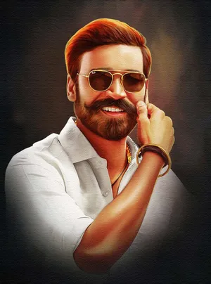Impressive Digital Art Dhanush Wallpaper