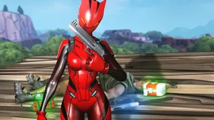 In The Game Or Out - Be Unstoppable With Fortnite's Lynx Skin Wallpaper