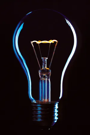 Incandescent Bulb Illuminating Wallpaper